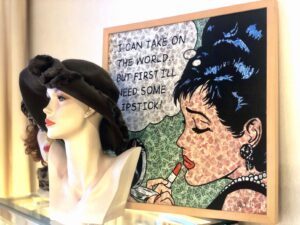 lippenstift in de kunst